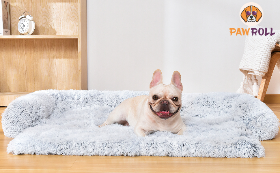 PawRoll Calming Dog Bed Ultra Soft Dog Couch Cover