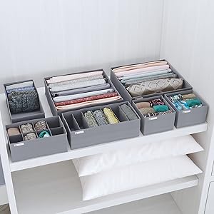 multi compartment organiser for wardrobe 