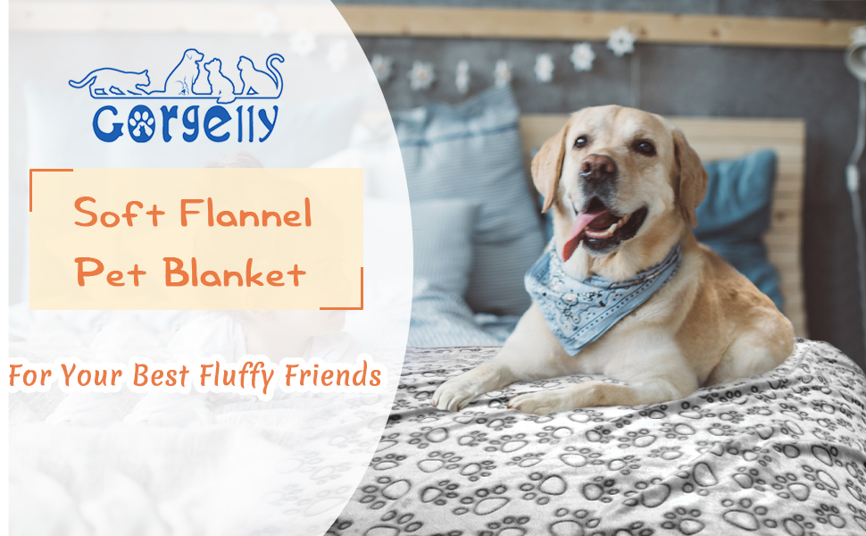 Dog Blankets for Large Dogs, Soft Fleece Dog Blanket Fluffy