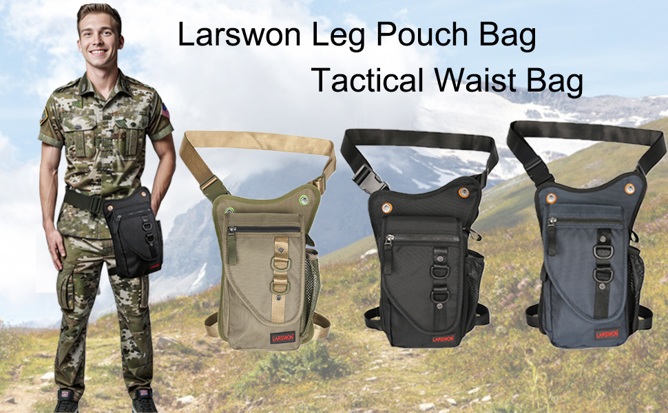 Amazon.com | Larswon Thigh Pouch Bag - Tactical Waist Pack