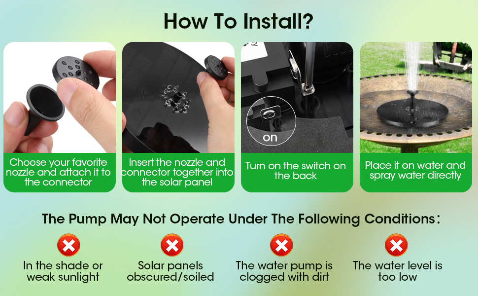 Solar Fountain Pump