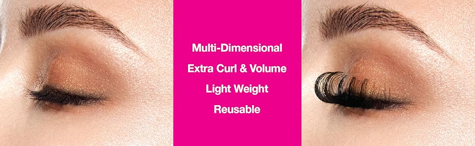 BlackPink C-Curl 5D Silk Permed Lash Extra Curl & Volume Fluffy Reusable Light Weight Natural