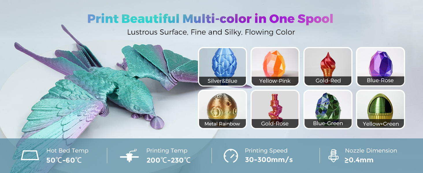 Print Beautiful Multi-color in One Spool
