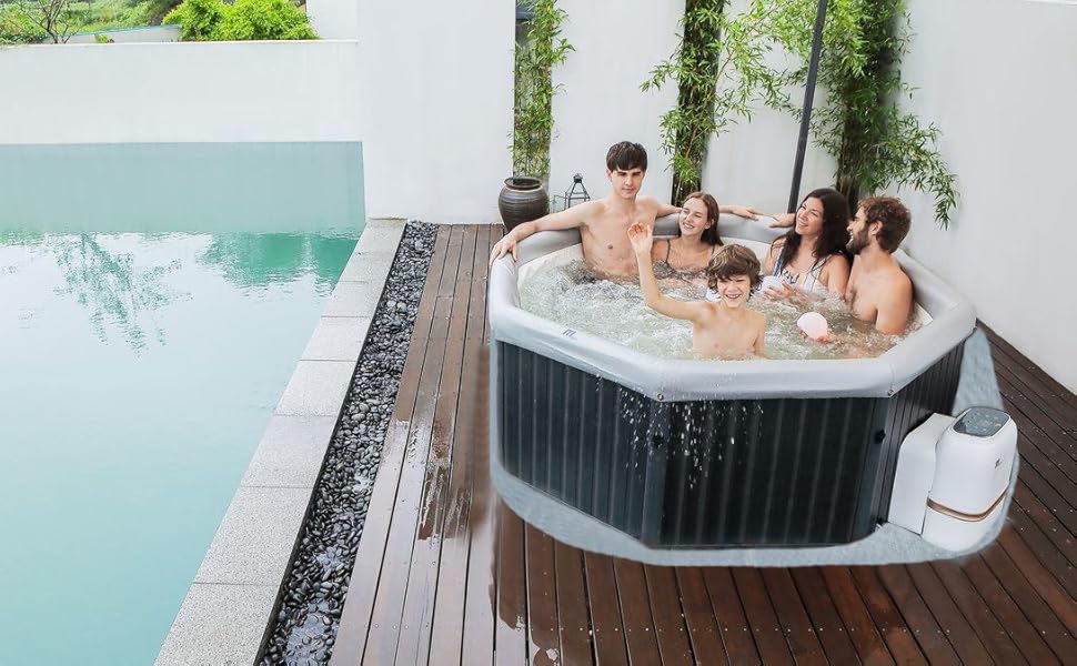 SHATCHI 4/6 Bathers Round/Square Bubble Mat Heat Preservation Energy