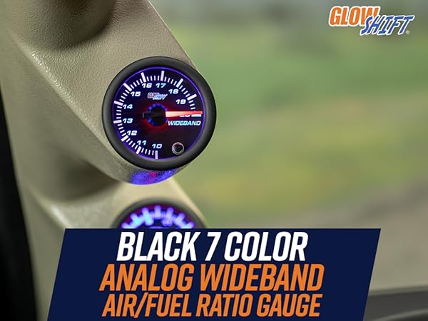 Amazon.com: GlowShift Black 7 Color Analog Needle Wideband