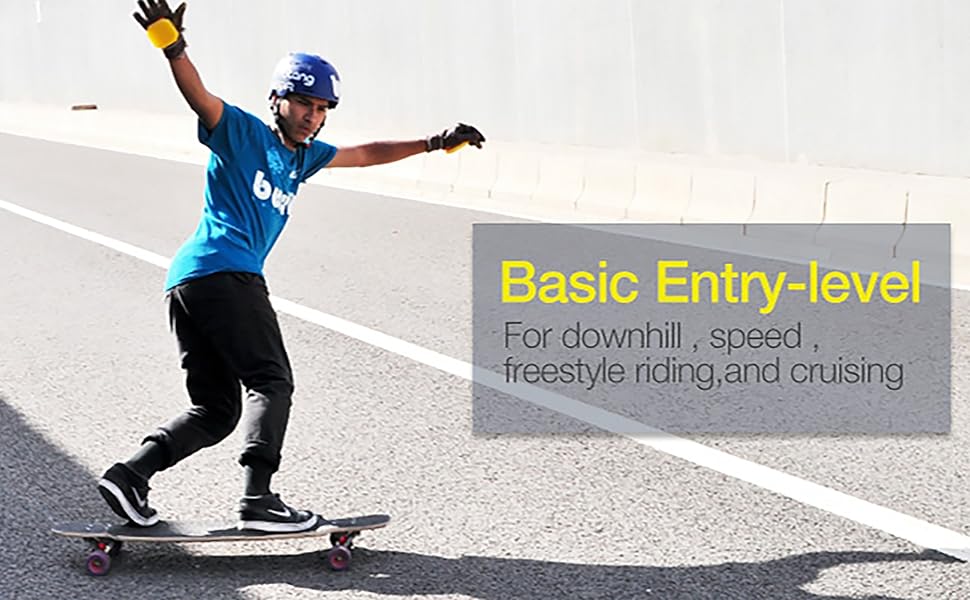 PHAT Longboard Skateboard, 41Inch Long Board, DropThrough Longboards