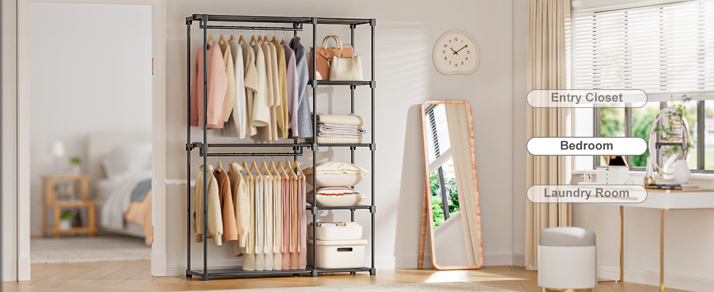 closet storage and organizers