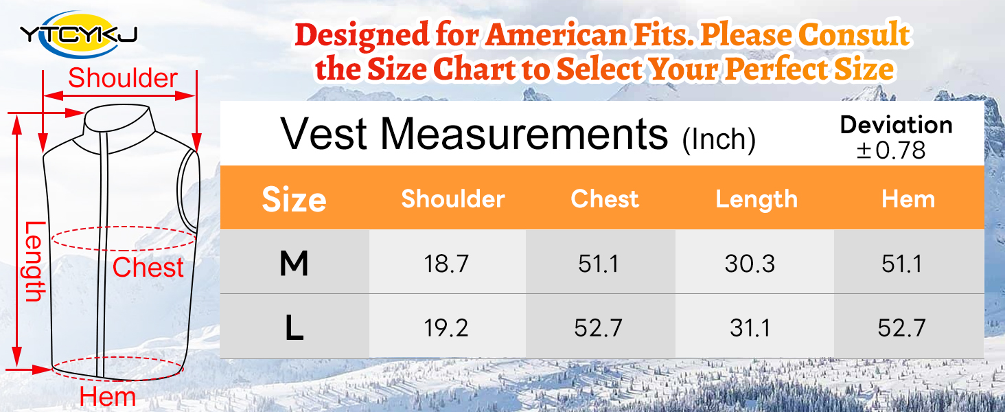 Men's heated vest