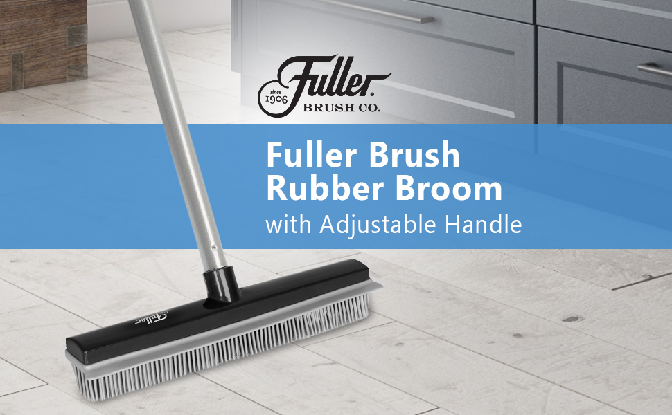 Fuller Brush Rubber Broom Head for Carpets Floors Stairs