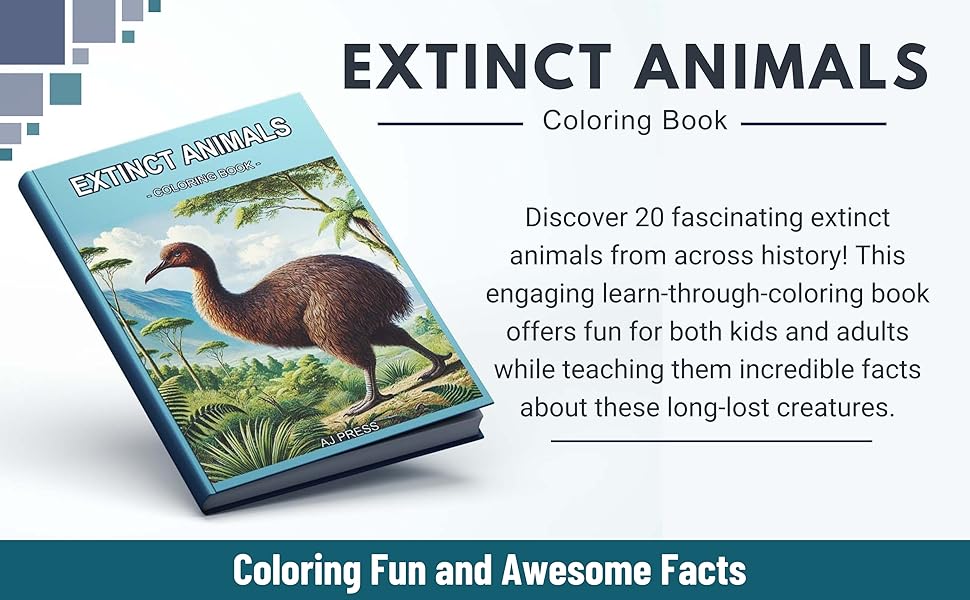 Extinct Animals Coloring Fun and Awesome Facts (Learn About and