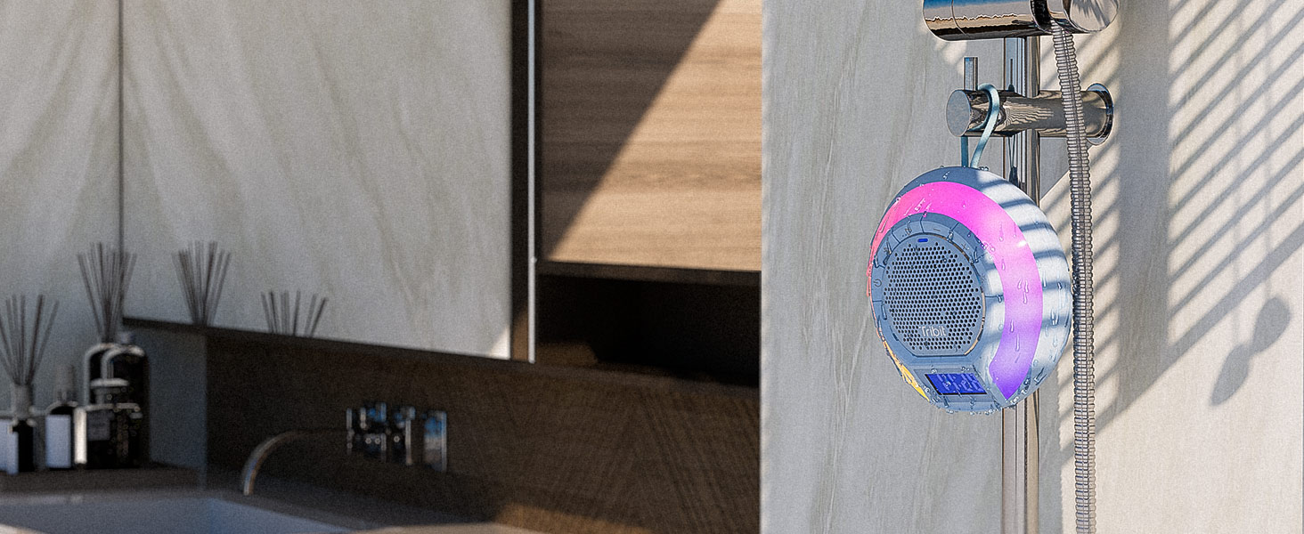 Tribit AquaEase Shower Bluetooth Speaker 12 AquaEase Shower Speaker waterproof pool beach wireless bathroom home water proof best music shower