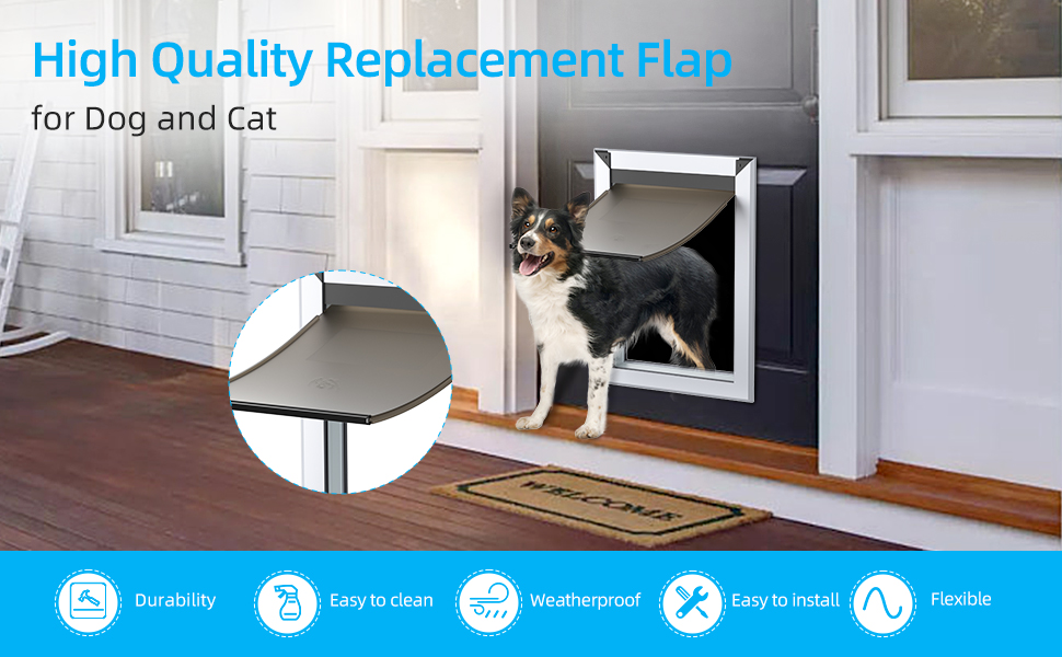 Mavricflex Replacement Pet Door Flap, Easy to Install