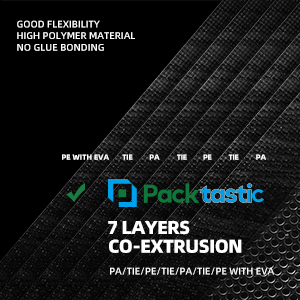 Each bag consists of 7 layers of co-extruded material.