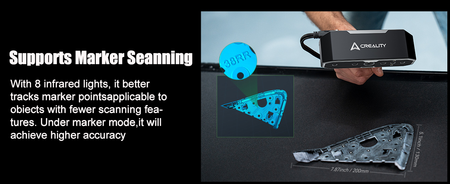 Creality 3D Scanner CR-Scanner Otter,3D Scanner for 3D Printing,3D Printer Scanner 20fps 