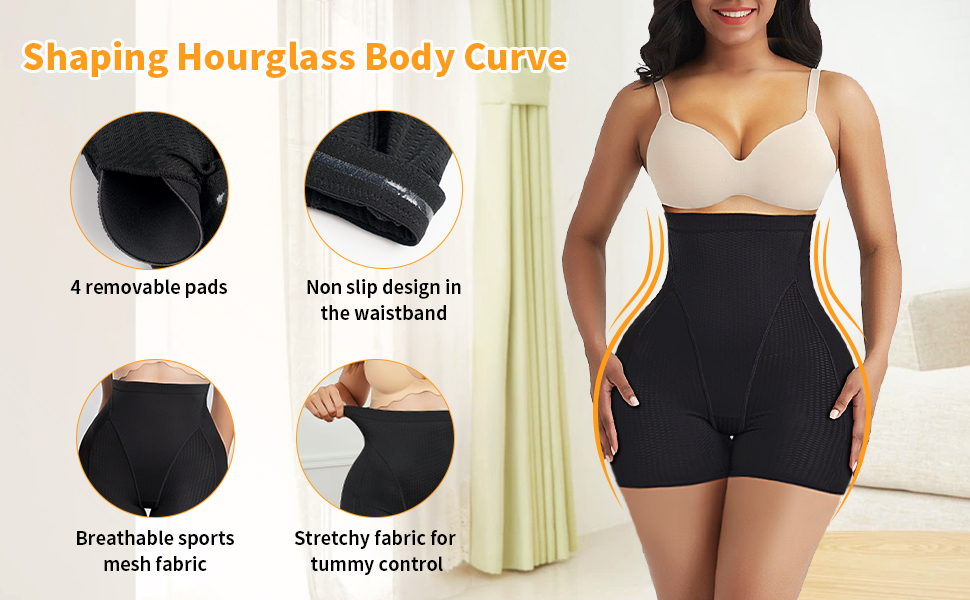 padded waist slim panties