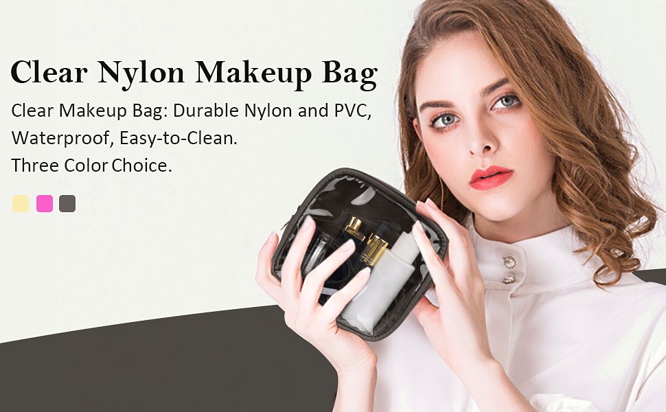 Wowang Small Cosmetic Bag Mini Makeup Bag TSA Approved