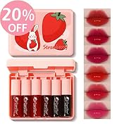 Lip Tint Stain Set, 6 Colours Long Lasting Waterproof Lip Stain, Mini Liquid Lipstick, Non-Sticky ...