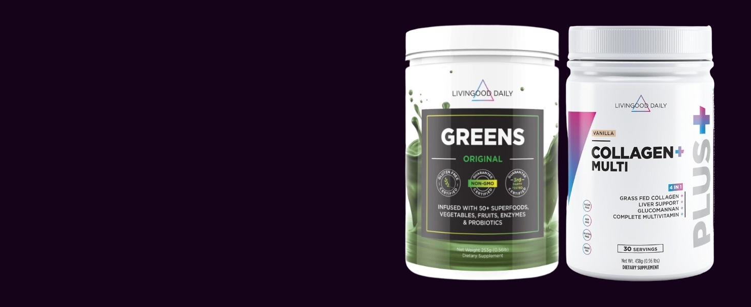 Livingood Daily Collagen & Greens Bundle Gut Health