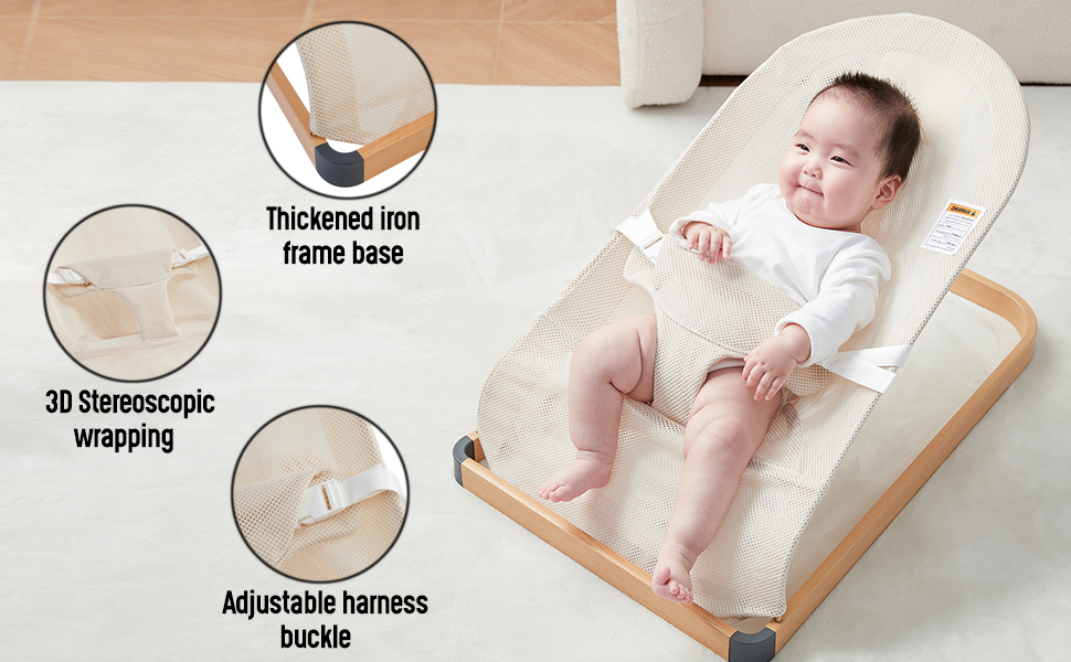 Amazon.com : ANGELOGJGT Baby Bouncer - Portable Bouncer Seat