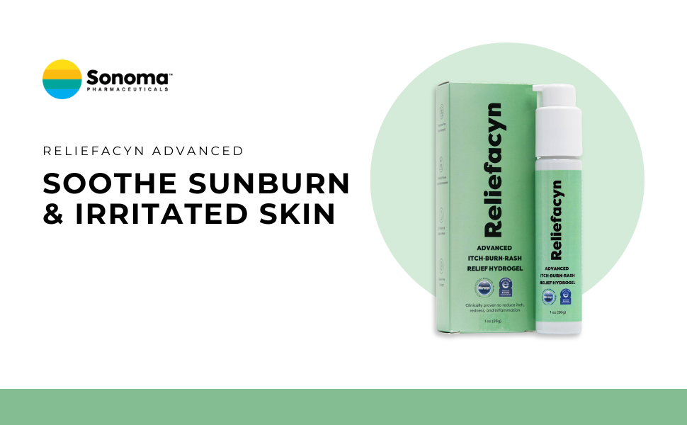 Soothe Sunburn, Itch, and Rash with Reliefacyn Advanced