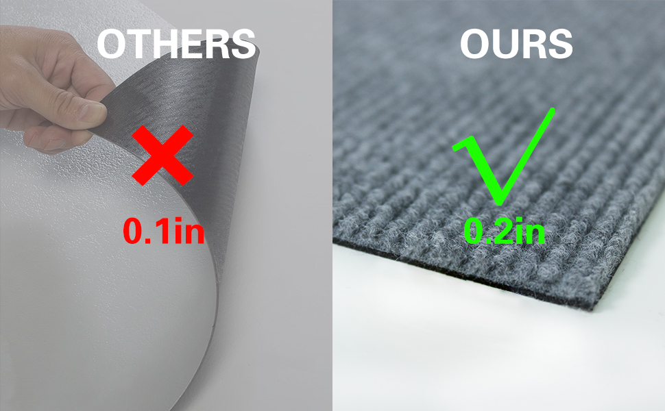 CUCOS Carpet Tiles Peel and Stick, Squares Carpet Floor Tile 12” x 12