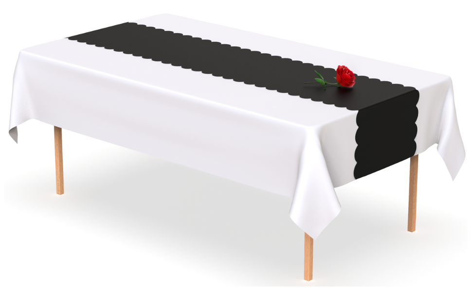 Black Disposable Plastic Table Runner. 5 Pack 14 x 108 inch