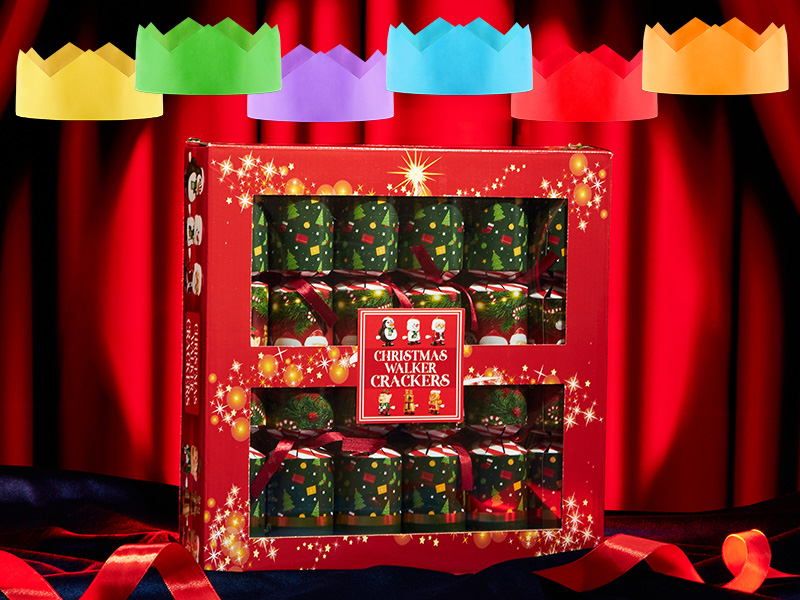KreativeKraft Christmas Crackers Pack of 6 or 10 Crackers for Kids and Adults with Gifts Fidget