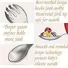 smooth and rounded design technology protects baby's delicate mouth sutable for baby self-feeding.