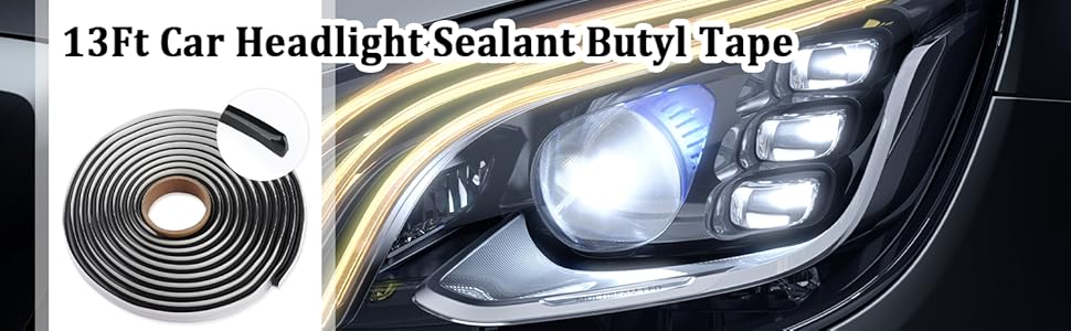 Flex Seal ZXMOTO 13Ft Headlight Sealant Retrofit Refit Butyl