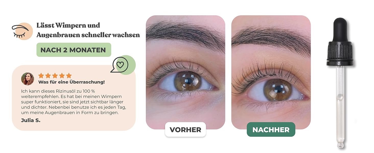 augenbrauen wachstum castor oil hair growth haare öl haar kaltgepresstes rizinusöl bio kaltgepresst