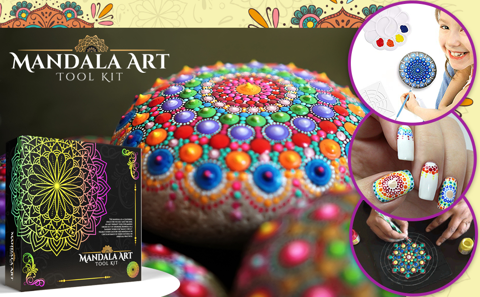 Insnug Mandala Dotting Tools Painting Kit Rock Dot Paint Stencils Tool Set Art
