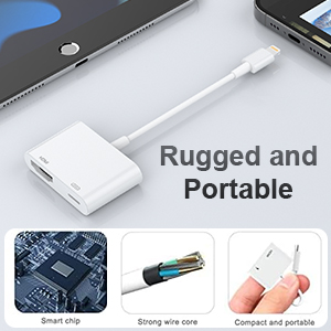 [Apple MFi Certified] Lightning to HDMI Adapter for iPhone, Digital AV Audio Dongle