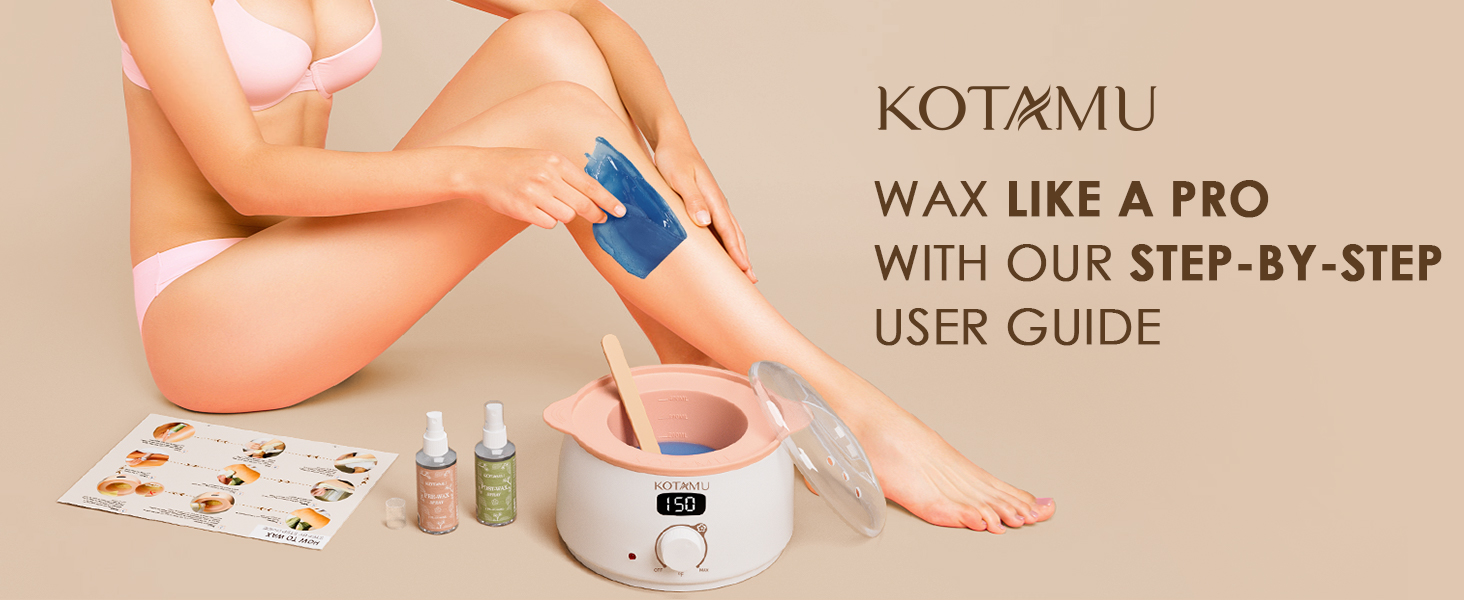 KOTAMU Waxing Kit for Hair Removal-Easy to use