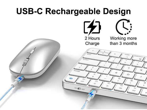 Amazon.com: Bluetooth Keyboard and Mouse Combo for Mac