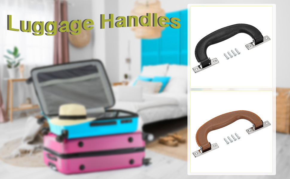uxcell Luggage Handles, 6Pcs 151mm/5.94inch Plastic Pull Handle