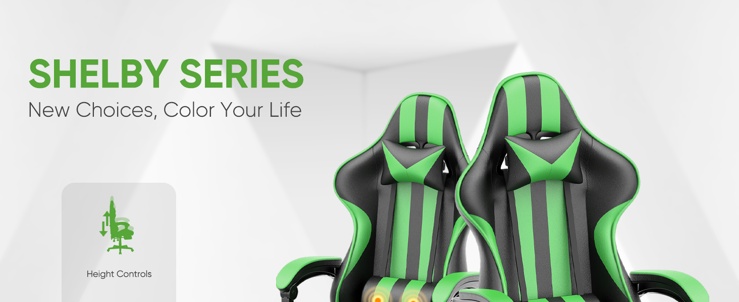 green gaming chair