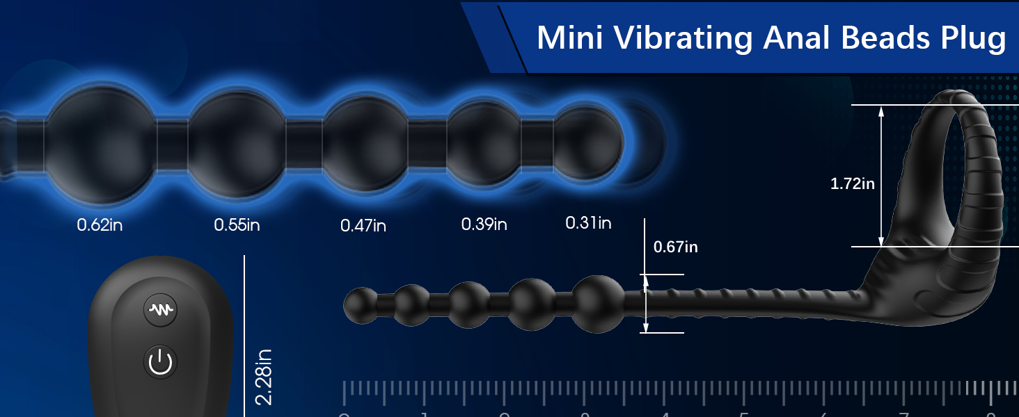 Mini vibrerende anale kralen plug seksspeeltjes voor mannen, beginners