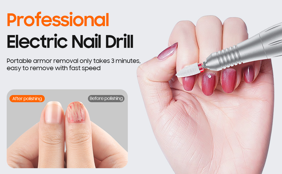 electric nail file uses for grinding, carving, cutting, polishing,callus, cuticles,manicure,pedicure