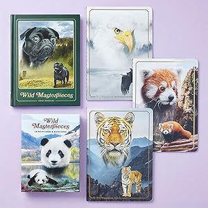 wild masterpieces book, notecards, and notebooks