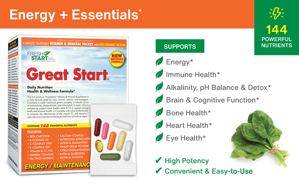 Great Start Product Benefits