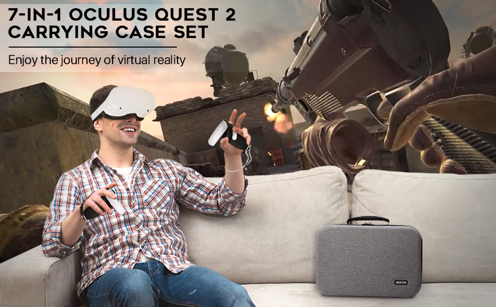 oculus quest 2 carrying case set