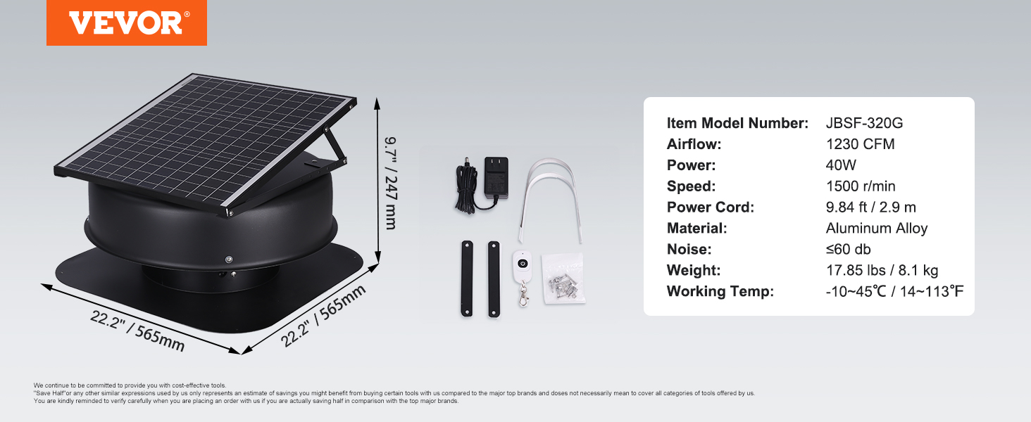solar powered attic fan