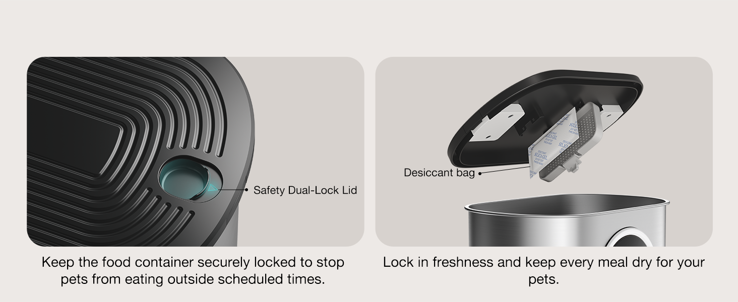 Voluas Automatic Cat Feeder for Two Cats