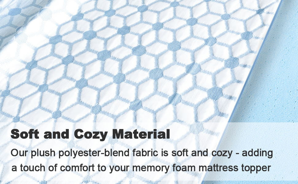 Mattress Topper Full, 3 Inch Gel Memory Foam Mattress