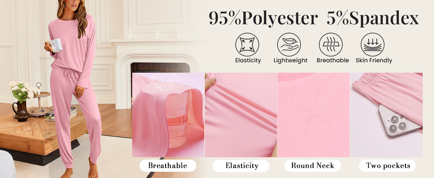 pajamas women womens long sleeve sleepwear