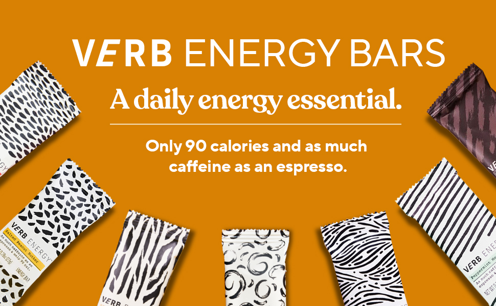 Verb Chocolate Chip Banana Bread Caffeinated Energy Bars