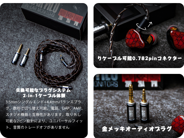 Amazon.co.jp: Linsoul Punch Audio Martiloハイブリット型(1