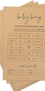 Baby Bingo Word Scramble