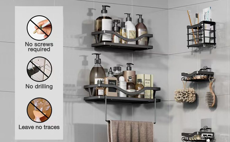 shower caddy adhesive replacement