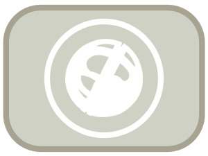 white outline of a sensory ball on a green background